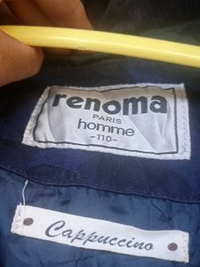 Blue Casual Padded Jacket