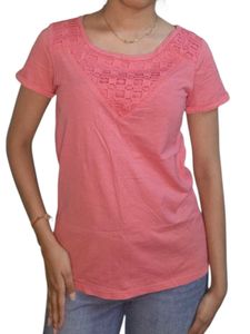 Peach Lace T-Shirt