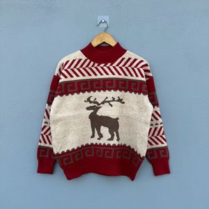Vintage Reindeer Knit Sweater