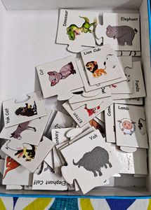 Animal and their babies puzzle 3+ yr