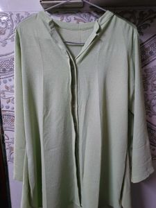Green Button-Down Tunic