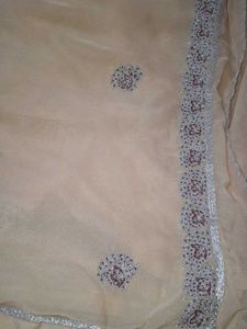 Pure Georgette Saree With Blouse