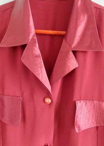 Vintage Burgundy Blouse