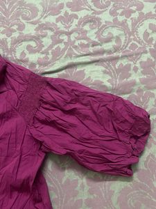 Pink Button-Down Top