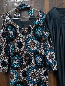 Sequin Embellished Kurta Set