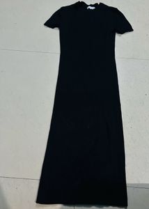 Black Ribbed One Peice