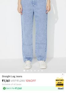 Blue Urbanic Straight Jeans