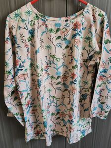 Floral Print 3/4 Sleeve Top