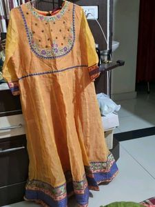 Orange Anarkali
