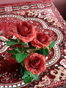 Red Roses Artificial Plant
