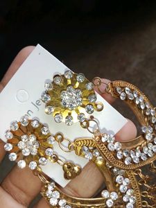 Golden Jhumka Earrings