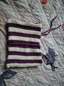 Striped Knitted Crop Top