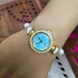 Pearl Accent Quartz Watch