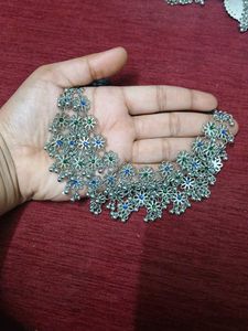 jewellery set  of oxidised silver