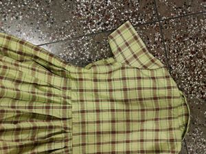 Gingham Korean Dress