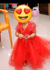 Branded First B'day Party Wear Frock