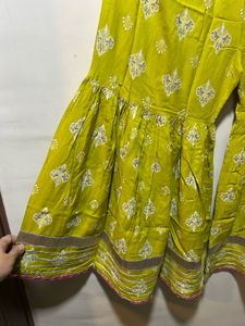 Embroidered Green Tunic Top XL