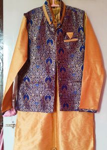 Elegant Boys' 3-Piece Sherwani Set