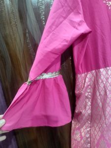 Pink Golden Wedding Gown