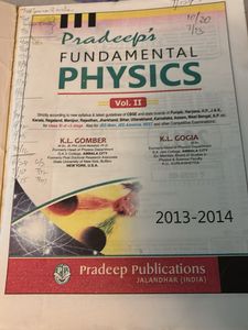 Pradeep Fundamental Physics Class 11th Volume 2