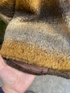 Striped Wool Blend Jacket/Coat