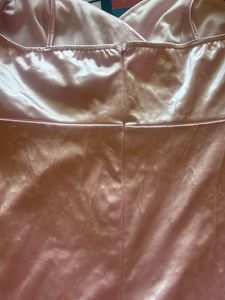 A Pink Satin Smart Dress