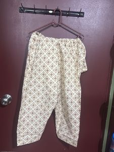 Brown Printed Kurta Set