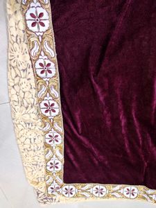 Beautiful Party Wear Velvet Pallu Saree