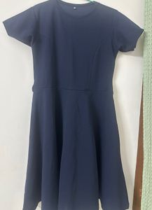 Navy Blue Skater Dress