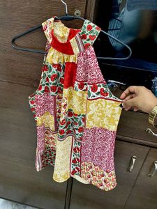 Patchwork Halter Top With Pants