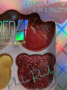 Red 4 Hlighter blush, glitter, eye shadow.hter blu