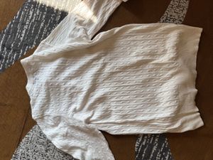 US POLO white Cable Knit Sweater