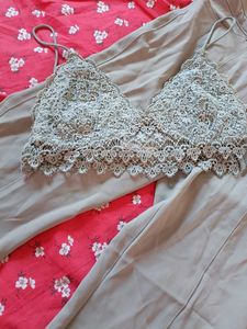 ZARA FLARE Trousers AND LACE BRALETTE