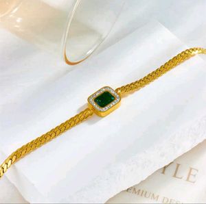 Emerald Gold Bracelet