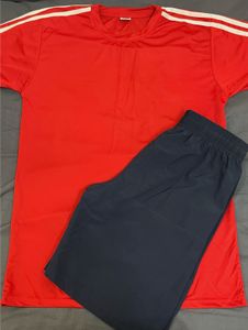 Red &amp; Navy Active T-Shirt Set