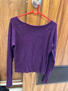 Purple Full Sleeve Top