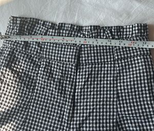26 High Waist Black&amp; White Check Girls Trouser