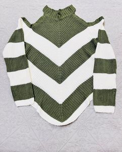 Pretty Shoulder Cut Sweater