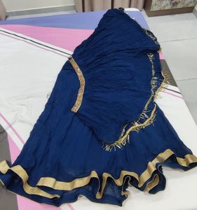 Elegant Navy Blue Ethnic Gown