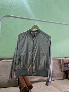 Bomber silver Jacket