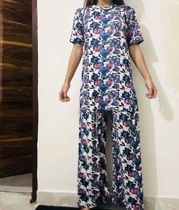 Floral Print Cord Set