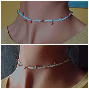 Adjustable cherry choker necklace at just ₹100 Dm for more details
