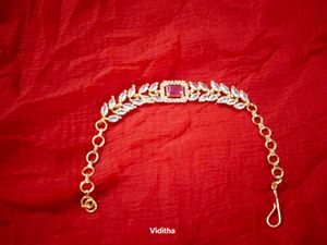 Elegant  Pink Gemstone Bracelet