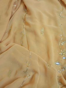 elegant party wear beads work saree