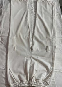 White Jogger Cargo Pants