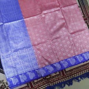 Tanchoi Banarasi Silk Saree with blouse