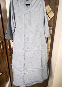 Blue Cotton Kurta