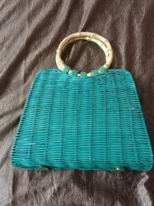 Zara Sea Green Hand Bag