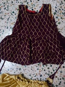 Top and Dhoti Pant Set ,1 frock