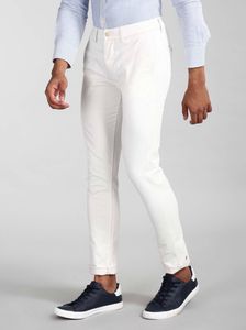 White Trousers For Men Regular Fit